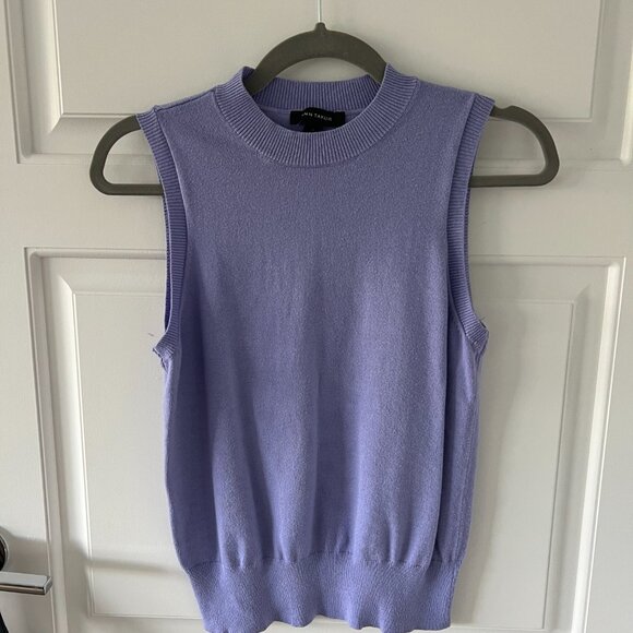 Ann Taylor Crew Neck Sweater Shell - Picture 3 of 6